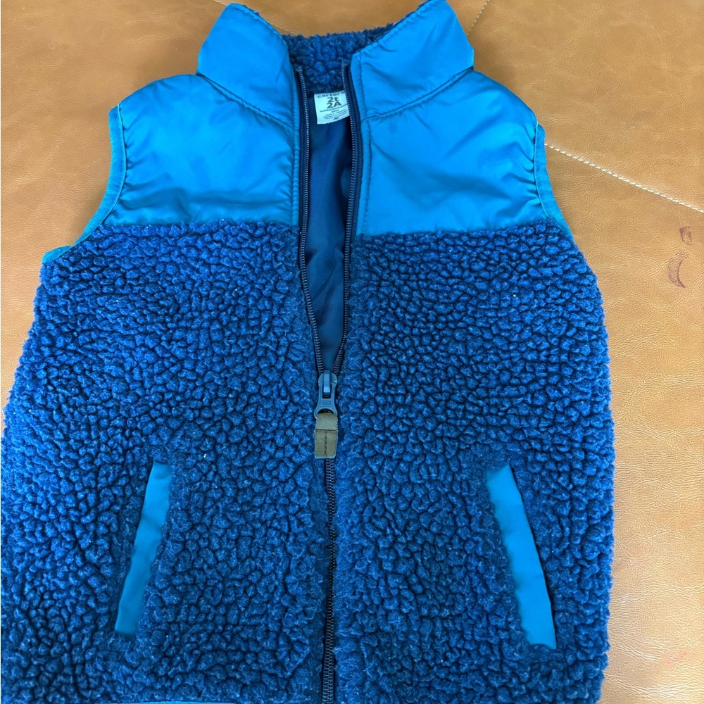 Carter's Cozy Blue Sherpa Vest